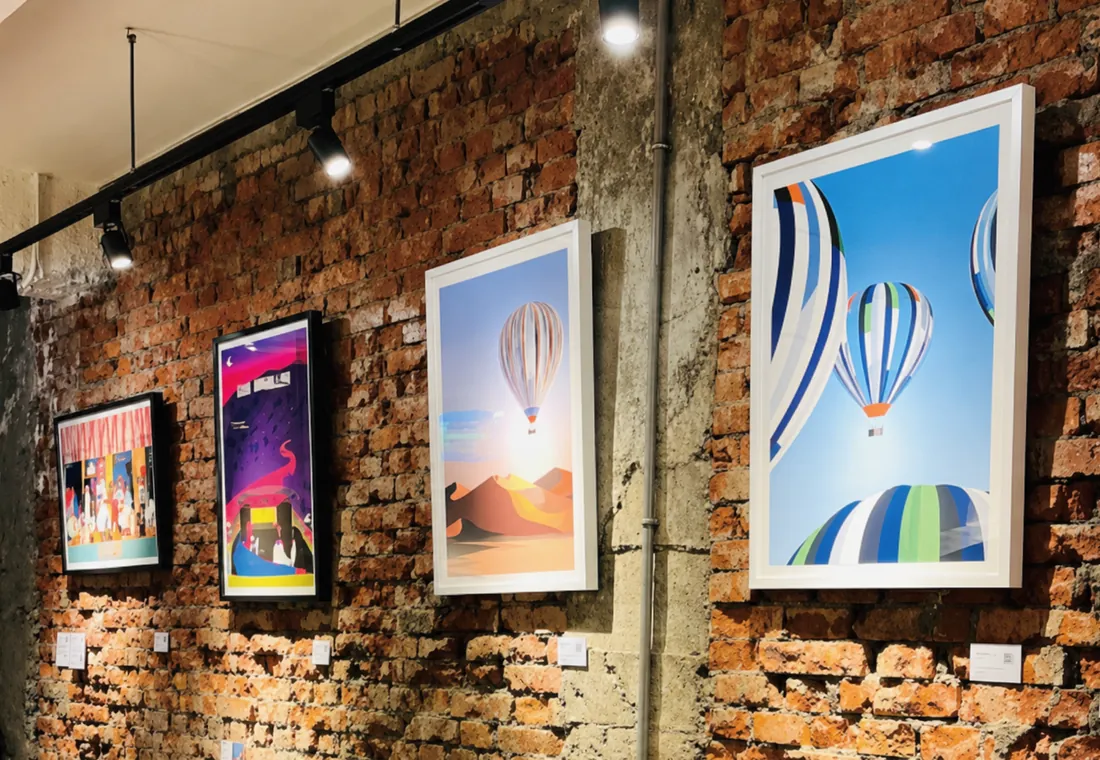 Exhibition installed in a heritage building interior
